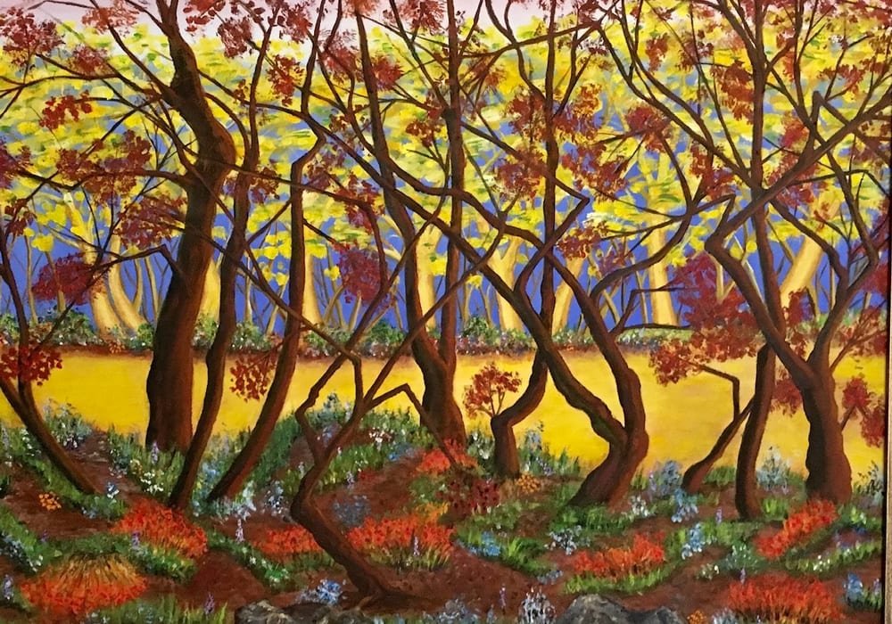 Abstract Trees — Oil painting by Stephen Bruno