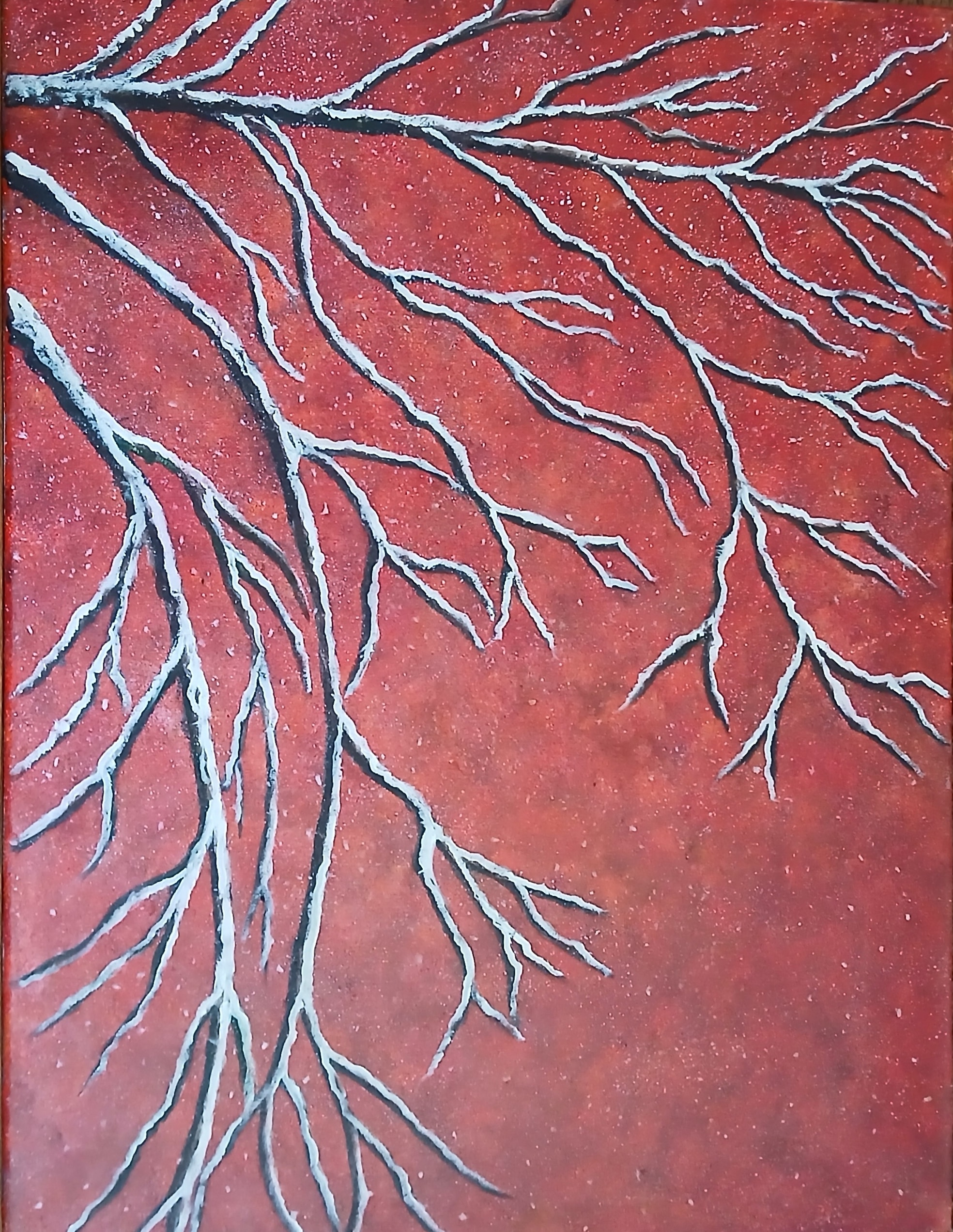 Dogwood Tree in Winter — oil painting by Stephen Bruno