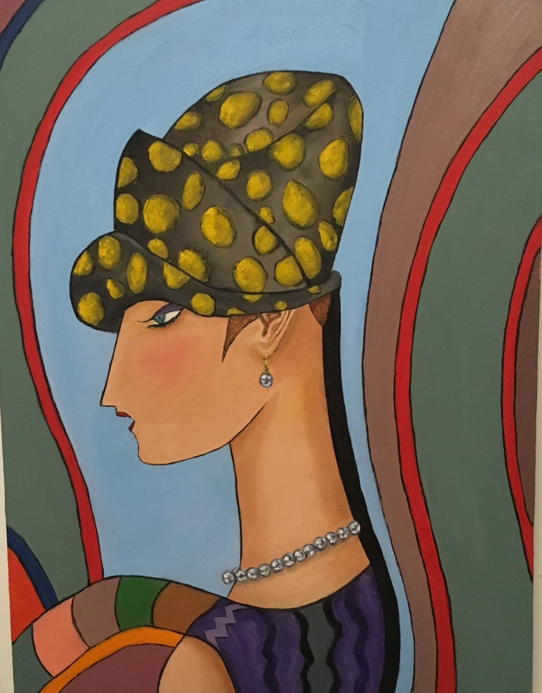 Art Deco Woman — oil painting by Stephen Bruno