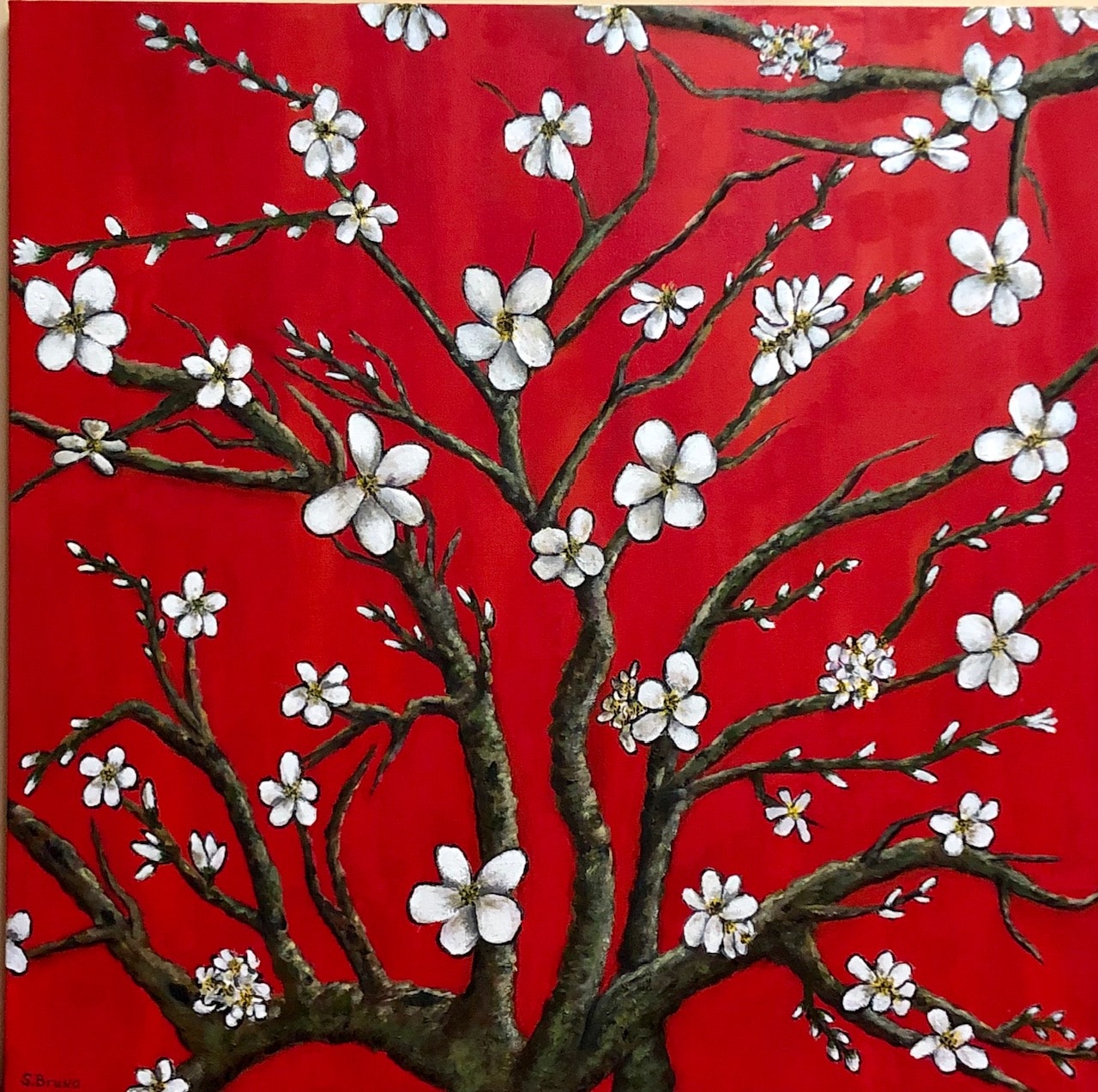 Dogwood Tree — oil painting by Stephen Bruno